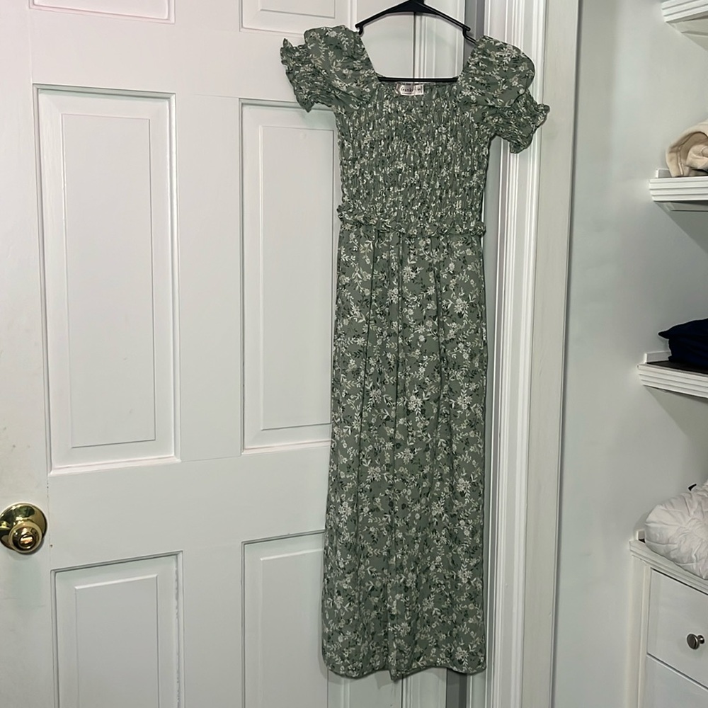 Floral Green Jumpsuit
